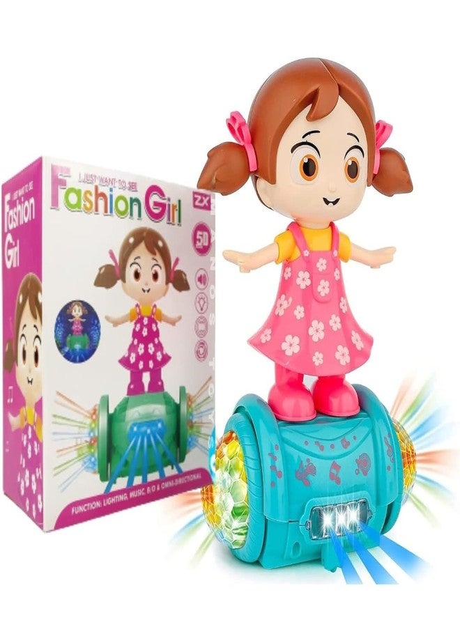 Manos Musical Dancing Multi Action Baby Doll for Girls with Flashing Light and Sound System Toddle Toy - Image 3